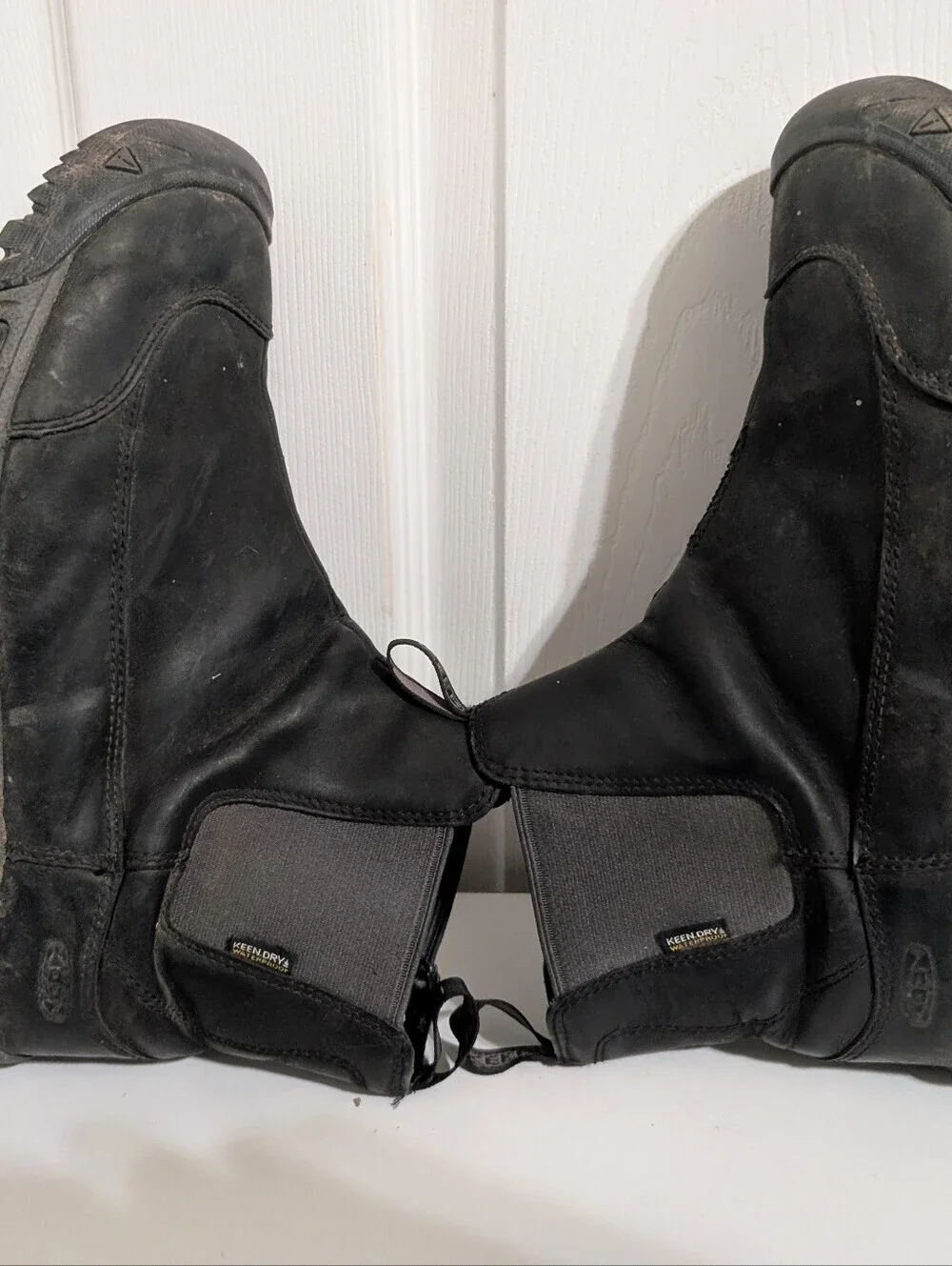 Keen Anchorage III Mens Boots Black Waterproof Shoes Leather Size 10.5 EUR 44